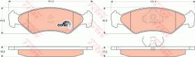 TRW GDB953 - PASTILLAS DE FRENO