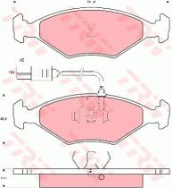 TRW GDB960 - PASTILLAS DE FRENO
