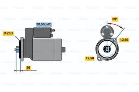 BOSCH 0001125039 - MOTOR DE ARRANQUE