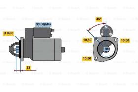 BOSCH 0001369106 - MOTOR DE ARRANQUE