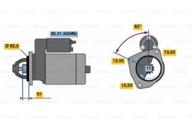BOSCH 0001371007 - MOTOR DE ARRANQUE