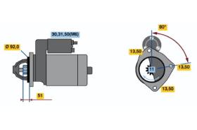 BOSCH 0001371019 - MOTOR DE ARRANQUE