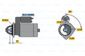 BOSCH 0001372001 - MOTOR DE ARRANQUE