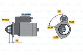 BOSCH 0001372007 - MOTOR DE ARRANQUE