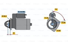 BOSCH 0001372005 - MOTOR DE ARRANQUE