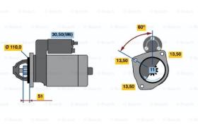 BOSCH 0001372008 - MOTOR DE ARRANQUE