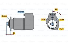 BOSCH 0001416004 - MOTOR DE ARRANQUE
