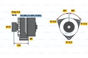 BOSCH 0120469115 - ALTERNADOR