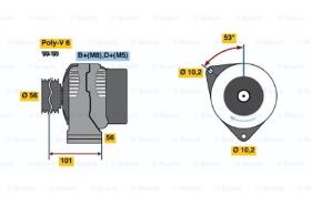 BOSCH 0123320035 - ALTERNADOR