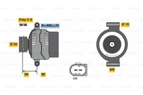 BOSCH 0125711047 - ALTERNADOR