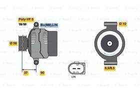BOSCH 0125711048 - ALTERNADOR