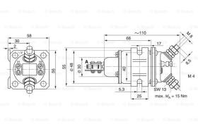 BOSCH 0333006008 - RELE DE CORRIENTE ELEVADA