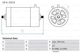 BOSCH 0986039870 - ALTERNADOR