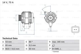 BOSCH 0986045261 - ALTERNADOR