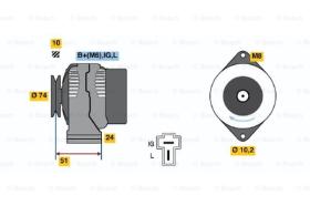 BOSCH 0986045471 - ALTERNADOR