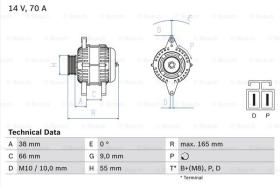 BOSCH 0986045551 - ALTERNADOR