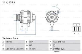 BOSCH 0986045611 - ALTERNADOR