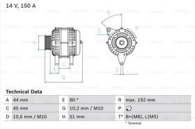 BOSCH 0986046511 - ALTERNADOR