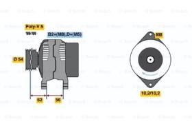BOSCH 0986047310 - ALTERNADOR