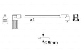 BOSCH 0986356717 - *HT IGNITION CABLE