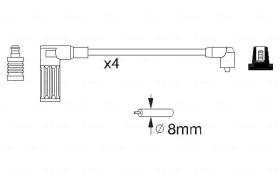 BOSCH 0986356738 - *HT IGNITION CABLE