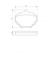 BOSCH 0986424563 - PASTILLA DE FRENO