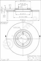 BREMBO 08224420 - DISCO FRENO