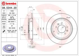 BREMBO 08534420 - DISCO DE FRENO