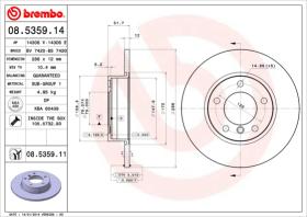 BREMBO 08535911 - DISCO DE FRENO