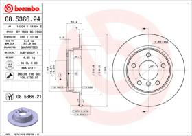 BREMBO 08536621 - DISCO DE FRENO