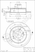 BREMBO 08544320 - DISCO DE FRENO