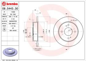 BREMBO 08544330 - DISCO DE FRENO