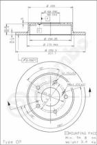 BREMBO 08544350 - DISCO FRENO