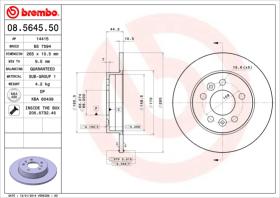 BREMBO 08564550 - DISCO DE FRENO