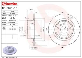 BREMBO 08589110 - DISCO DE FRENO