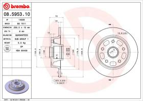 BREMBO 08595310 - DISCO FRENO