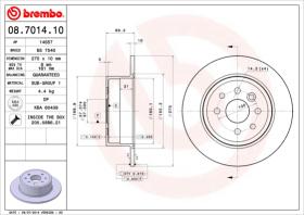 BREMBO 08701410 - DISCO DE FRENO