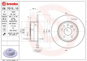 BREMBO 08701510 - DISCO DE FRENO