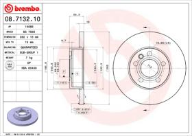 BREMBO 08713210 - DISCO DE FRENO