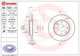 BREMBO 08735114 - DISCO DE FRENO