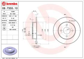 BREMBO 08735510 - DISCO DE FRENO