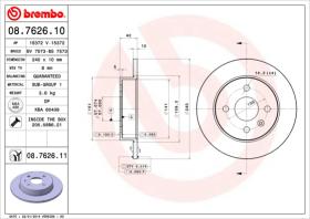 BREMBO 08762610 - DISCO DE FRENO