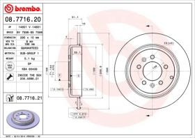 BREMBO 08771621 - DISCO DE FRENO