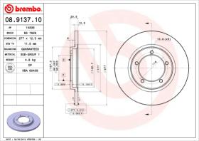 BREMBO 08913710 - DISCO DE FRENO