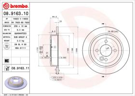 BREMBO 08916310 - DISCO DE FRENO