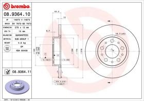 BREMBO 08936410 - DISCO DE FRENO