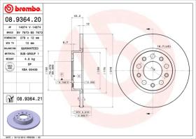 BREMBO 08936420 - DISCO DE FRENO