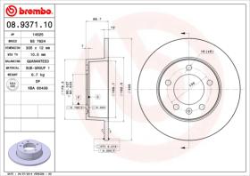 BREMBO 08937110 - DISCO DE FRENO