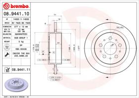 BREMBO 08944110 - DISCO DE FRENO