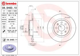 BREMBO 08946010 - DISCO DE FRENO